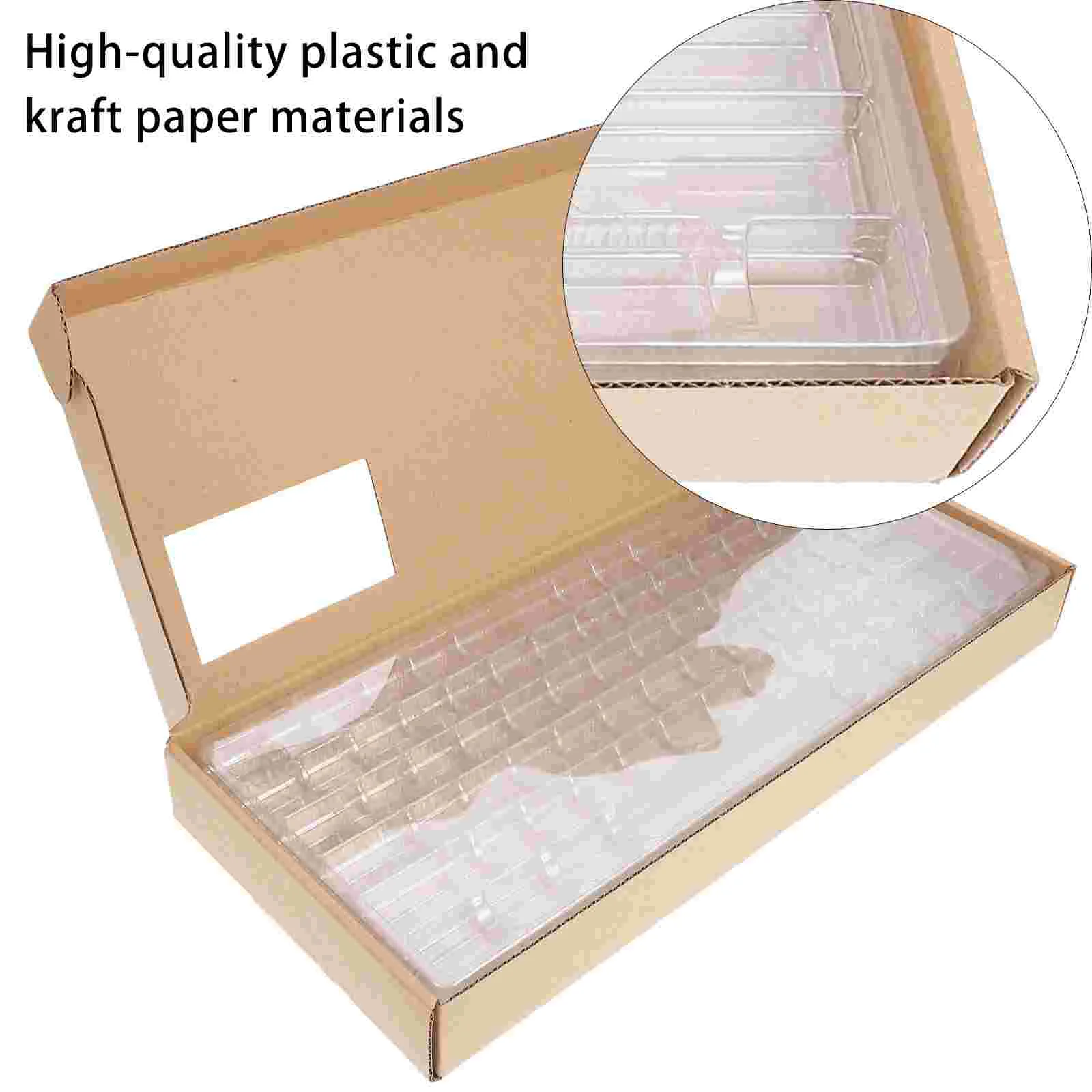 Keycap Box Caps Organizer Keycaps Holder Keyboard Case Storage Container 3-layer Accessories