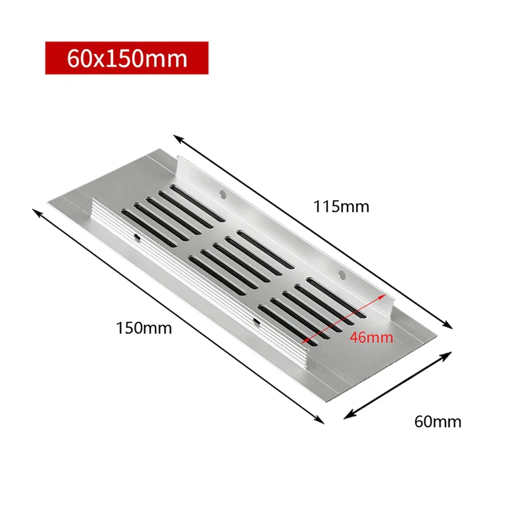 

Vent Perforated Sheet Aluminum Air Vent Ventilator Grille Cover Ventilation For Wardrobes Shoe Cabinets Bathroom Door Parts