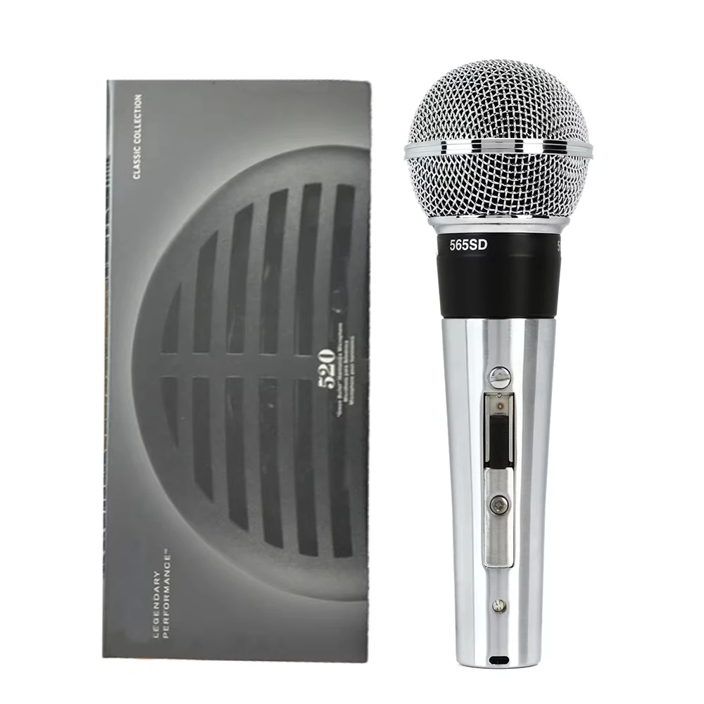 Professional Vocal Microphone for Singing Stage Karaoke Studio Live Show Dynamic Microphone with On/Off Switch