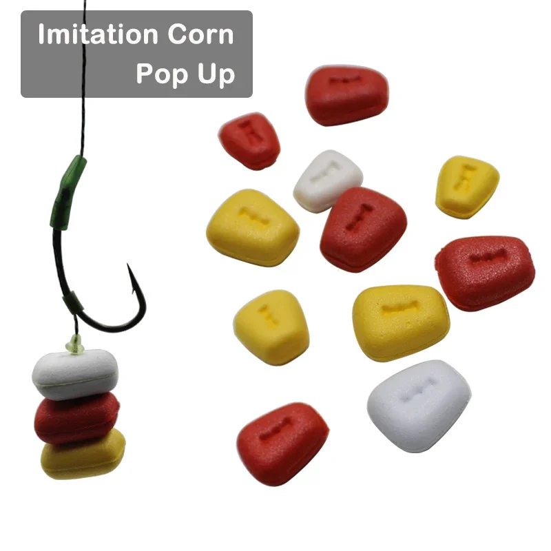 

Carp Fishing Accessories Imitation Corn Bait Lure Pop Up Boilies Floating Corn Hair Rig Stops For Carp Fishing Terminal Tackle