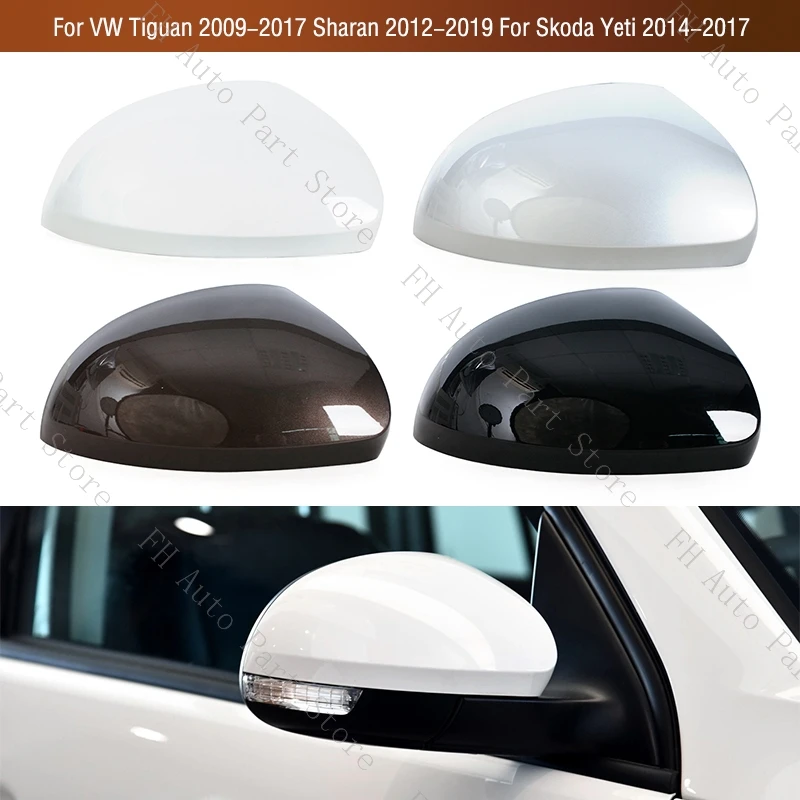 

Car Exterior Rearview Side Mirror Cover Cap Shell House Lid For VW Tiguan 2009-2017 Sharan 2012-2019 For Skoda Yeti 2014-2017