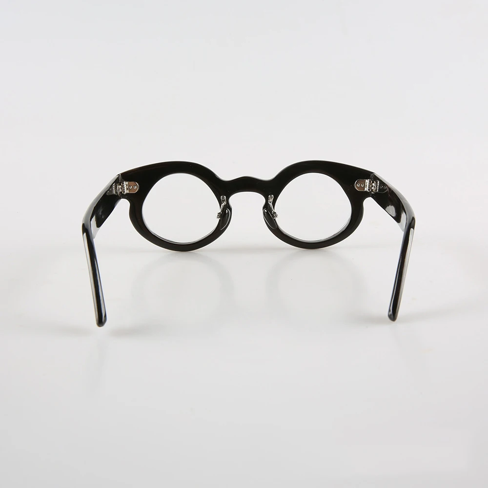 Eyeglass Frames Vintage Stripes Irregularity Optical Lenses Eyewear Handmade Buffalo Horn Thick Prescription Man Glasses Frames - view 5