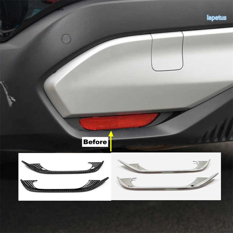 Front Head Fog Lights Brake Lamp Eyelid Eyebrow Decor Strip Cover Trim For Nissan Qashqai J12 2022 - 2024 Chrome Car Accessories