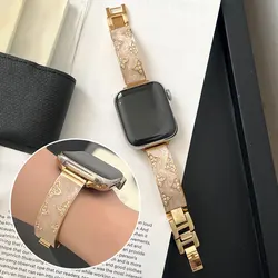 Luxury curved metal band for Apple Watch S10 42mm 46mm Ultra 49mm band 41mm 45mm Noble and Elegant watch band for iwatch 876SE4