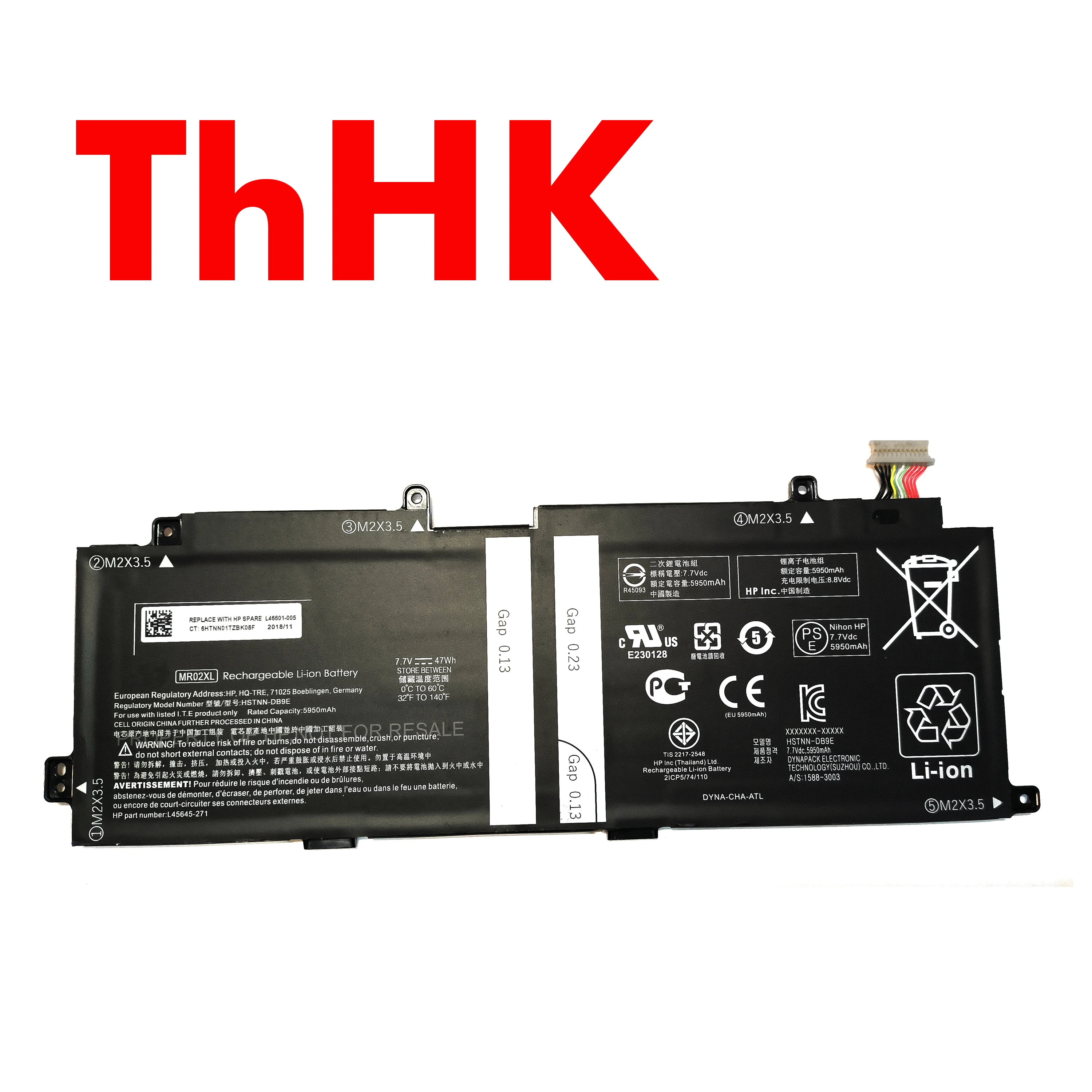 Genuine Original 47WH MR02XL MRO2XL L46601-005 L45645-2C1 HSTNN-DB9E Battery For HP ELITE X2 G4 ELITE X2 G4 TABLET