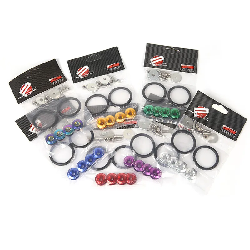 Aluminum Bumper Quick Release Fasteners Fender Washers Tuning Car Universal Quick Release Fasteners with Logo