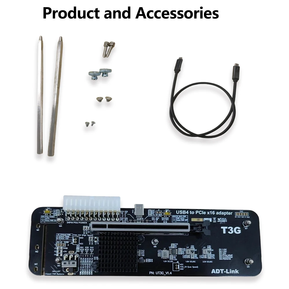 eGPU Thunderbolt 4/3 TB3/TB4 To PCIe X16 PCI-E 4.0 X4 GPU Dock