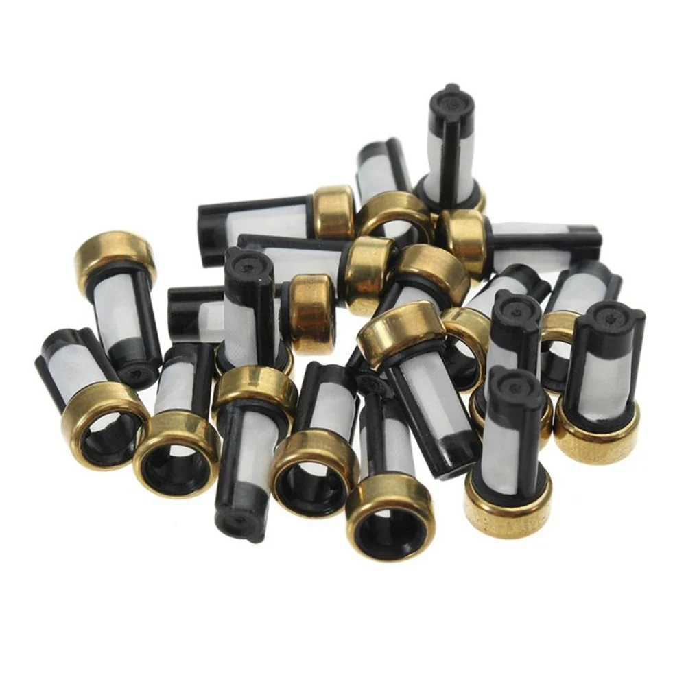 50Pcs Universal Car Fuel Injector Micro Basket Filter Fit For ASNU03C Injector Repair Kits 6*3*12mm Car Accessories