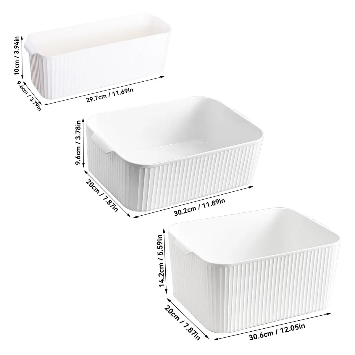 Ruime, stevige plastic opbergdoos, multifunctioneel, voor snacks, speelgoed, cosmetica, badkamer- en keukenopbergorganizer