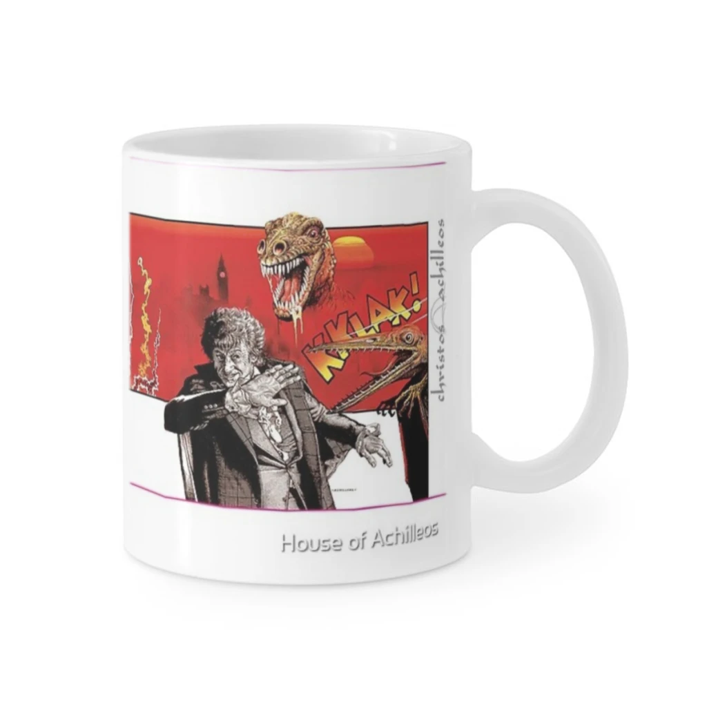 

The 4th Doctor and the Dinosaur Invasion Coffee Ceramics Coffee Mugs Tea Cup Milk Cups Gifts Drinkware Coffeeware