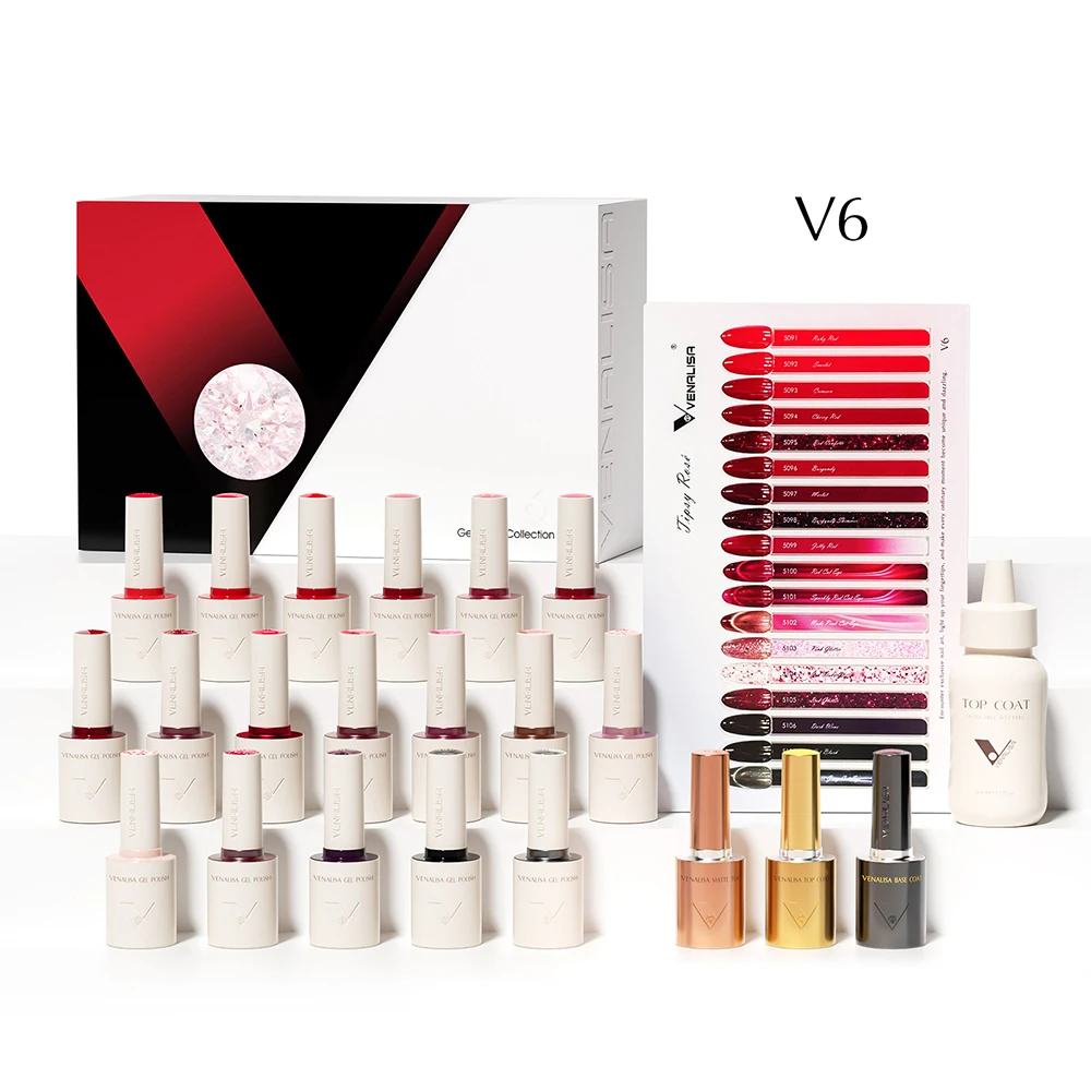 VENALISA 18 Colors Nail Gel Polish V7 Vintage Autumn Winter Shades Brown Collection Kit Soak Off UV LED 10ml HEMA FREE TPO FREE