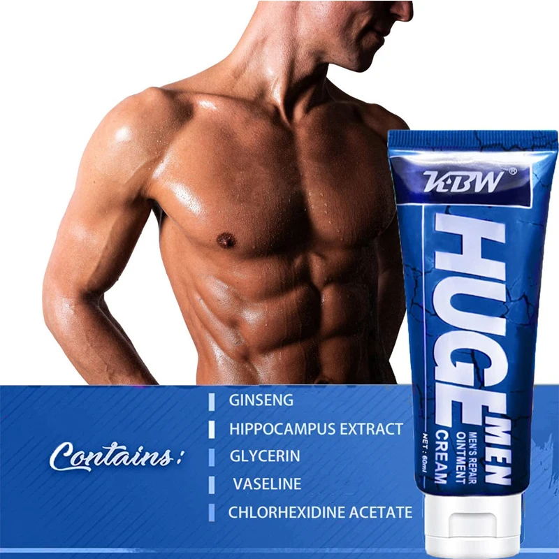 Male Penis Enlargement, Private Part Enlargement Cream, 60ml Extender Dick Cock Cream Thicker Longer Strong for Male