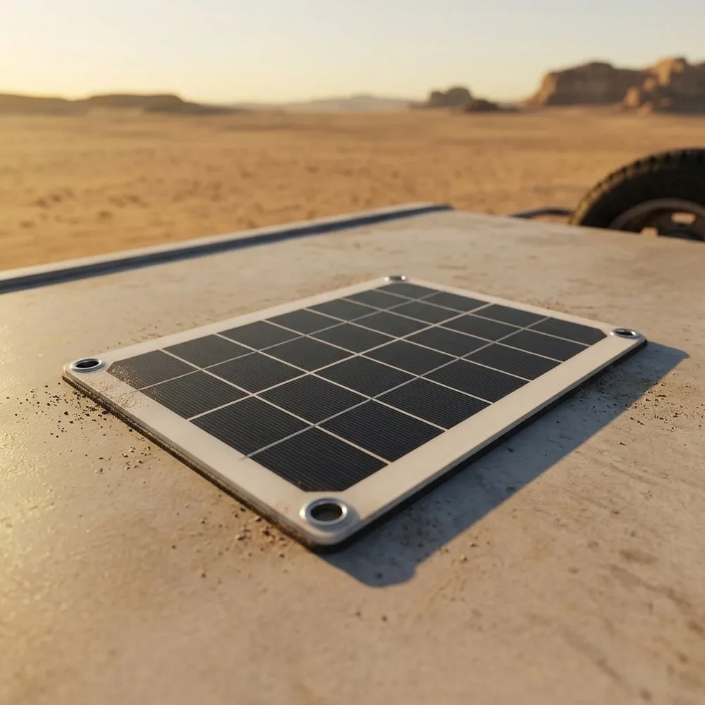 6W DC5V Solar Panel Monocrystalline Silicon for Outdoor Phone Charging Lightweight Camping Hiking for rv Yacht Use