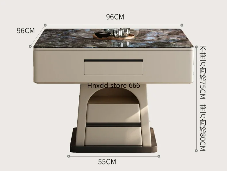 Mahjong table Electric rock slab dining table Integrated dual-purpose