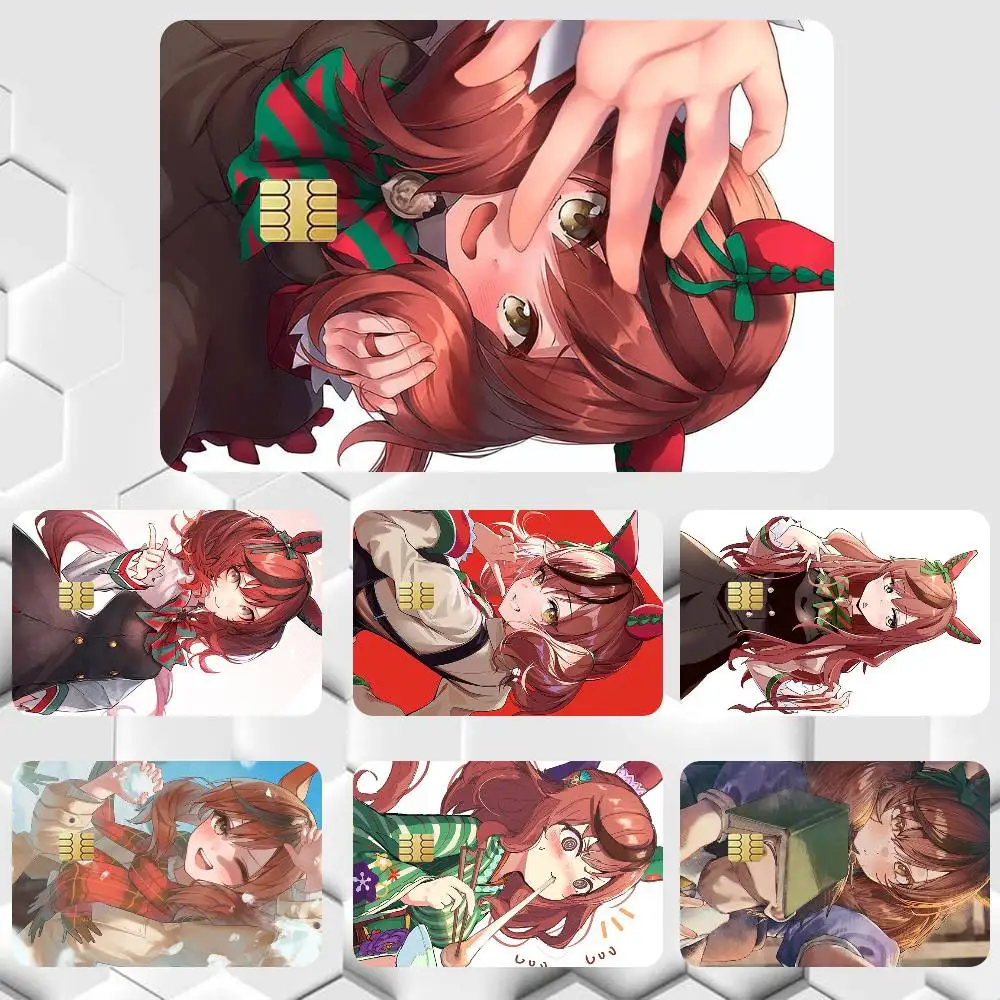 Nice Nature Umamusume UMA   Sticker Film Tape Skin for Credit Card Debit Card Waterproof Stickers Cartoon