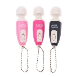 Portable Mini Cute Key Chain Full Body Massage Stick Fast Vibrate Relaxing Body Massager ( Random Color )