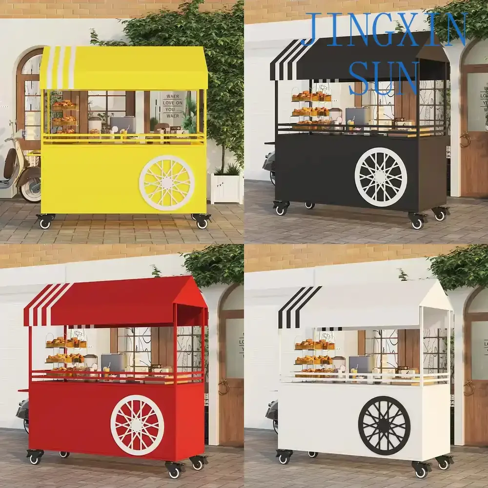Tieyi stall trolley for mobile food cart for snack cart for display stand for night market cart for outdoor market stall for