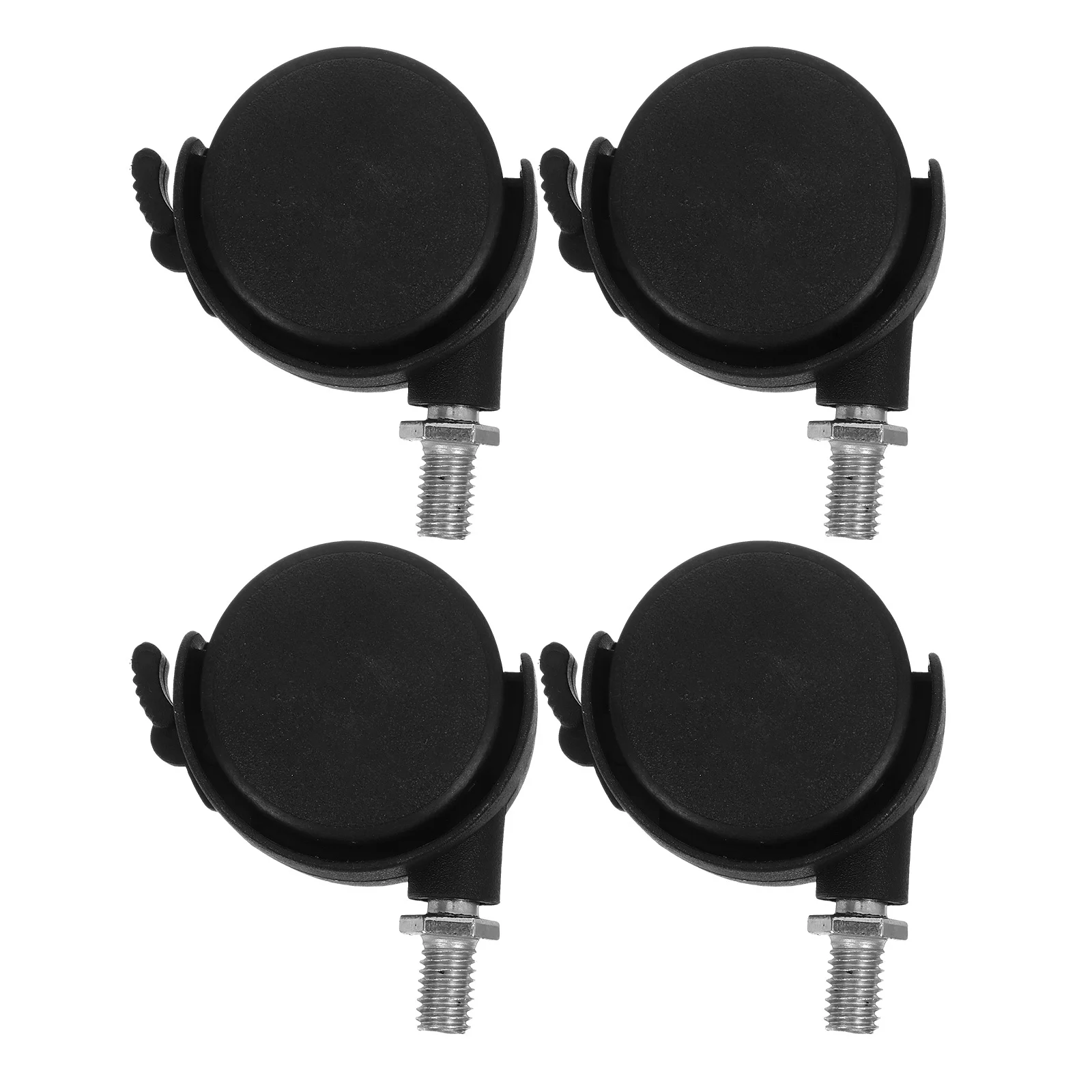 

4Pcs 1.5 Inch Polyurethane Furniture Castors Black White Decor Match Long Lasting Use Office Chair Casters