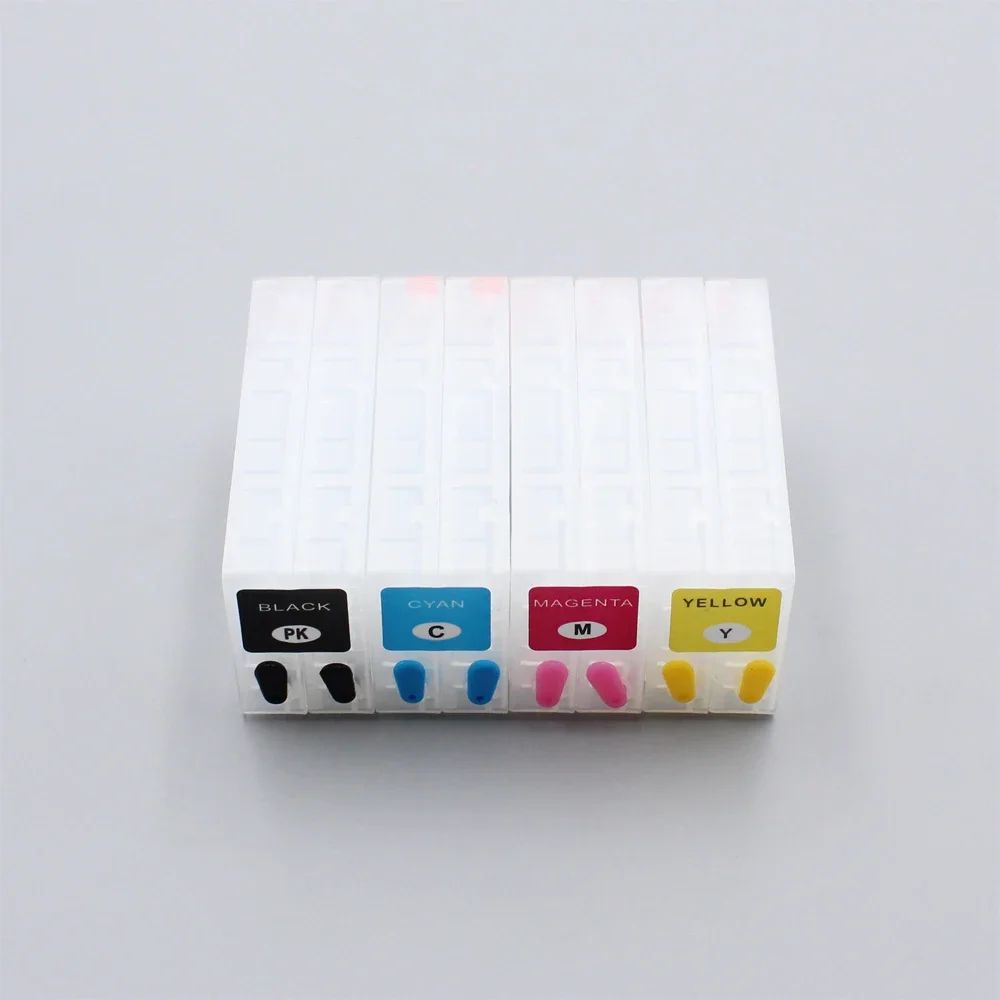 4 color/set Refillable Ink Cartridge without Chip compatible For Epson TM-C3500 TM-C3510 TM-C3520 for GJiC22P Label Printer