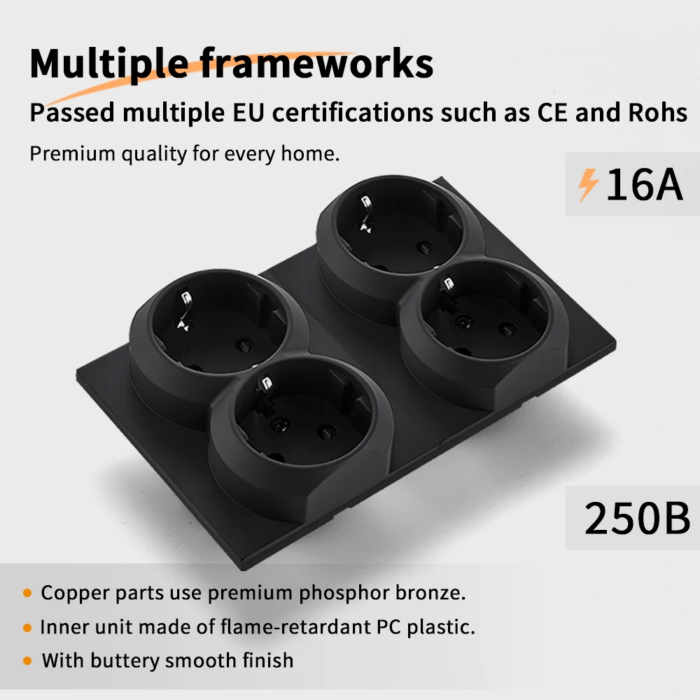 Skin Sensation Skin Feel Paint Wall Socket Power Sockets Embedded Integrated Panel DIY Combination Embedded Paint Socket Sockets