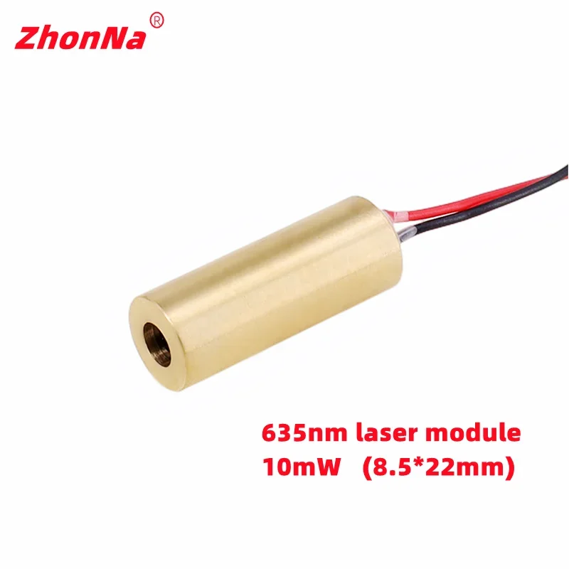 1PC635nm 10 Red Laser Module, Single Point Optics, Glass Lens, 3-5V Input, for Aiming & Locator Installation Accessories