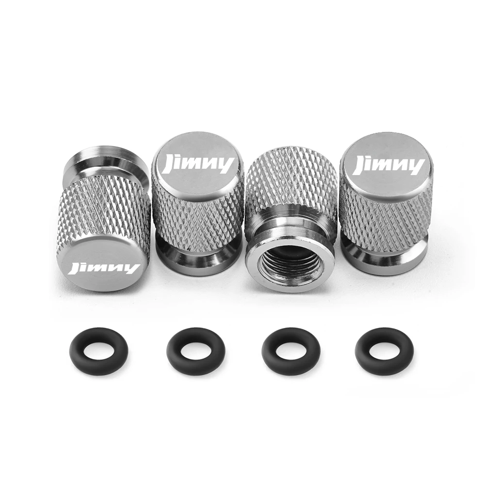 4PCS For Suzuki Jimny jb64 jb74 jb43 jb53 jb32 Accessories Car Wheel Tire Valve Caps Tyre Stem Covers Airdust Waterproof