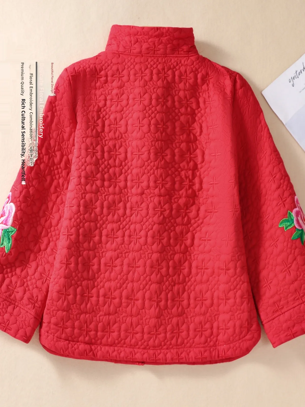 

Отон Хлопковый топ с вышитым цветочным узором и пуговицами, этнический топ для женщин, зимнее новое поступление