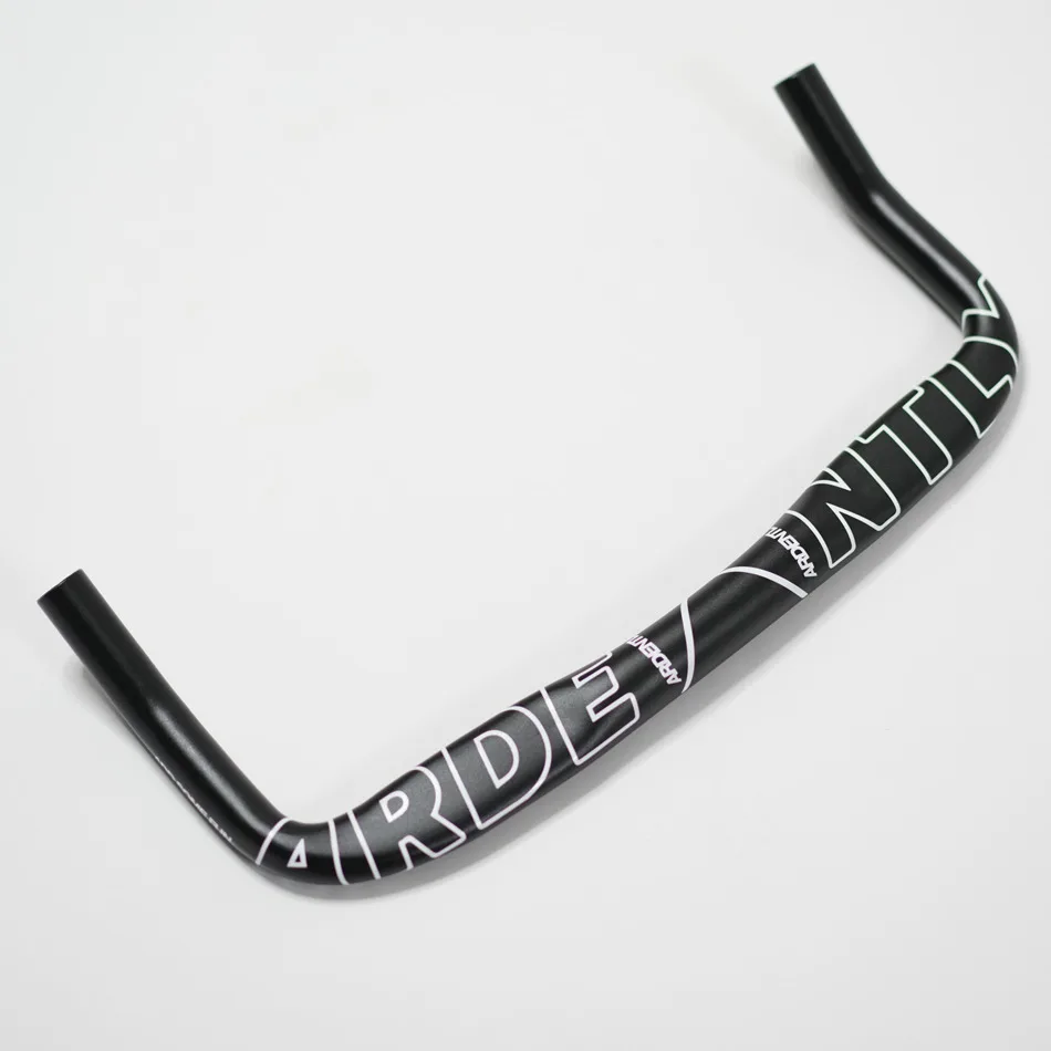 Ardently Fixed Gear Racing Rennrad TT Lenker 31,8 mm schwarze Aluminiumlegierung Fahrrad Bullhorn Lenker Bent Bar Fahrradteile