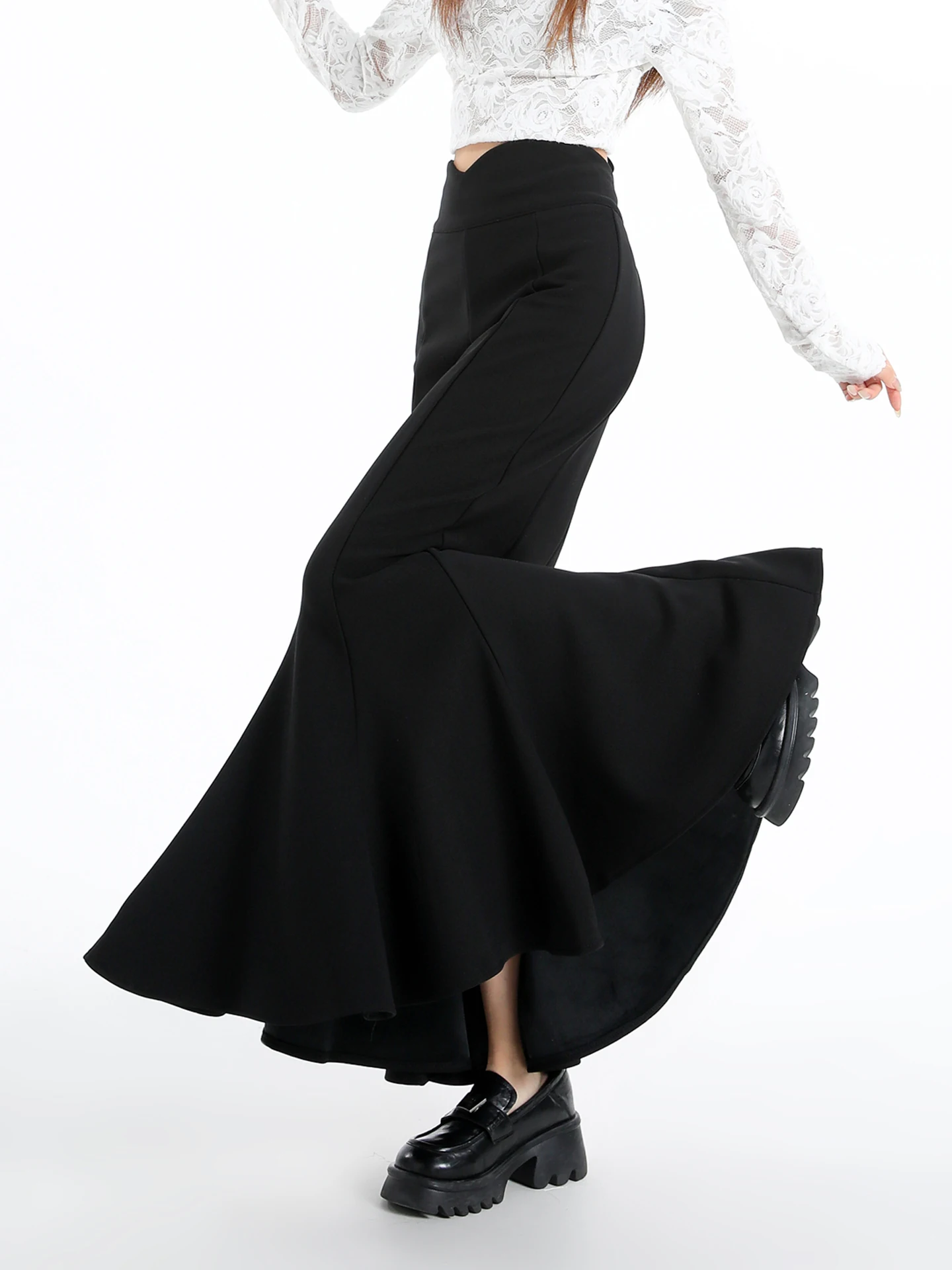 

Юбка-карандаш Bla Suit, приталенная, с завышенной талией, А-силуэт, с элементами кэжуал, женская, весна-осень, новая, в корейском стиле, для офиса