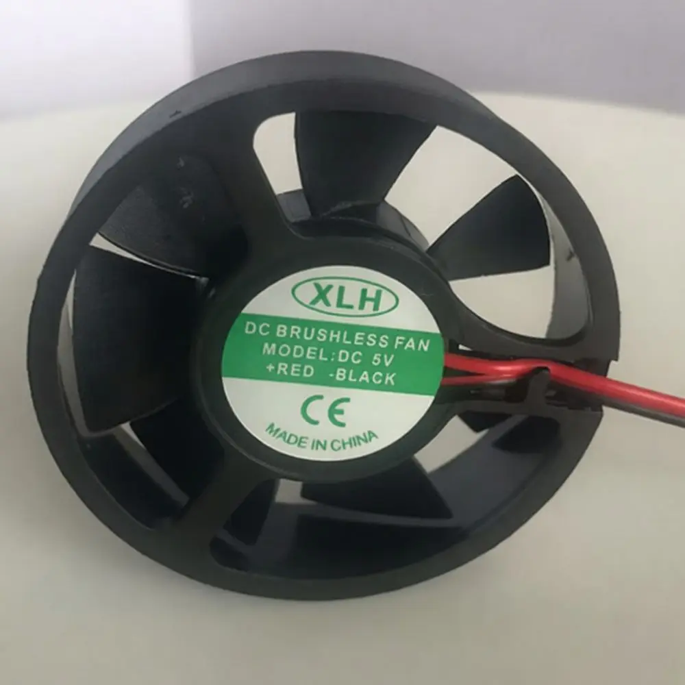 Miniature 5015 Round Cooling Fan 12V For LED Lamp Projector Vehicle Cup Warmer Air Purifier Thermal Management System