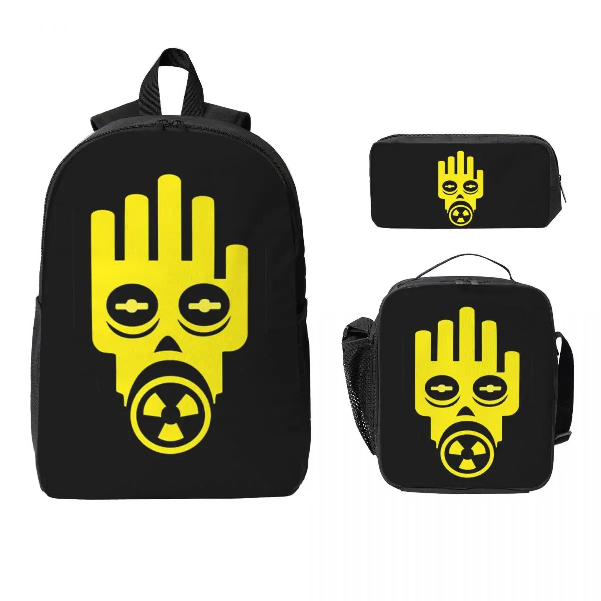 Scorpia - Central Del Sonido Backpack Student BookBag School Bag Computer Shoulder Bags 3ps Insulated Lunch Bag Pencil Case