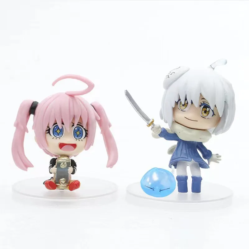 Kawaii 6Pcs/set Cartoon That Time I Got Reincarnated As A Slime Action Figure Toys Anime Figures Model Doll Boy and Girl Gifts