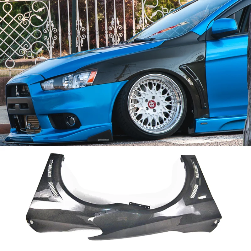 Suitable for Mitsubishi Lancer 08-15 Evo X  Carbon Fiber Wide Fender