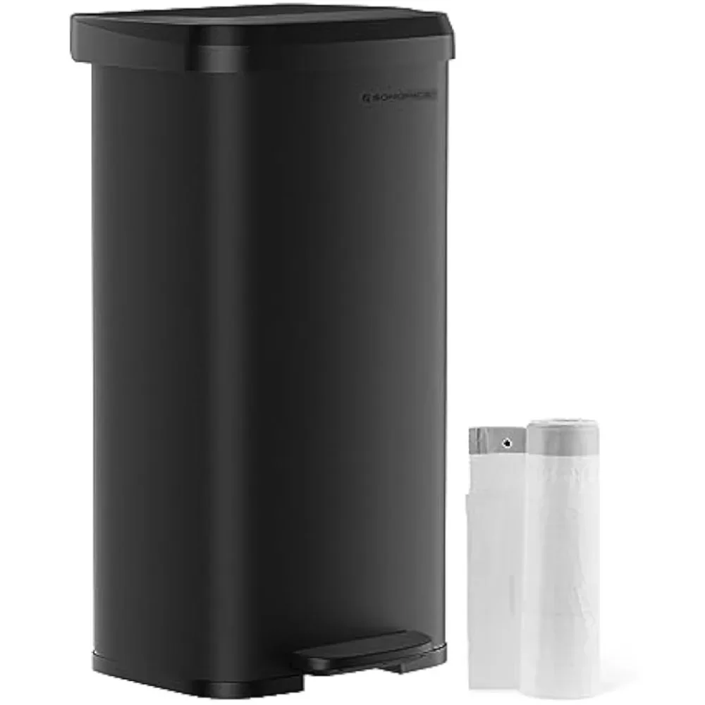 

Soft Closure Bin Large and Space-Saving 18-Gallon Stainless Steel Garbage Can Kitchen Trash Can Household Tools Freight free