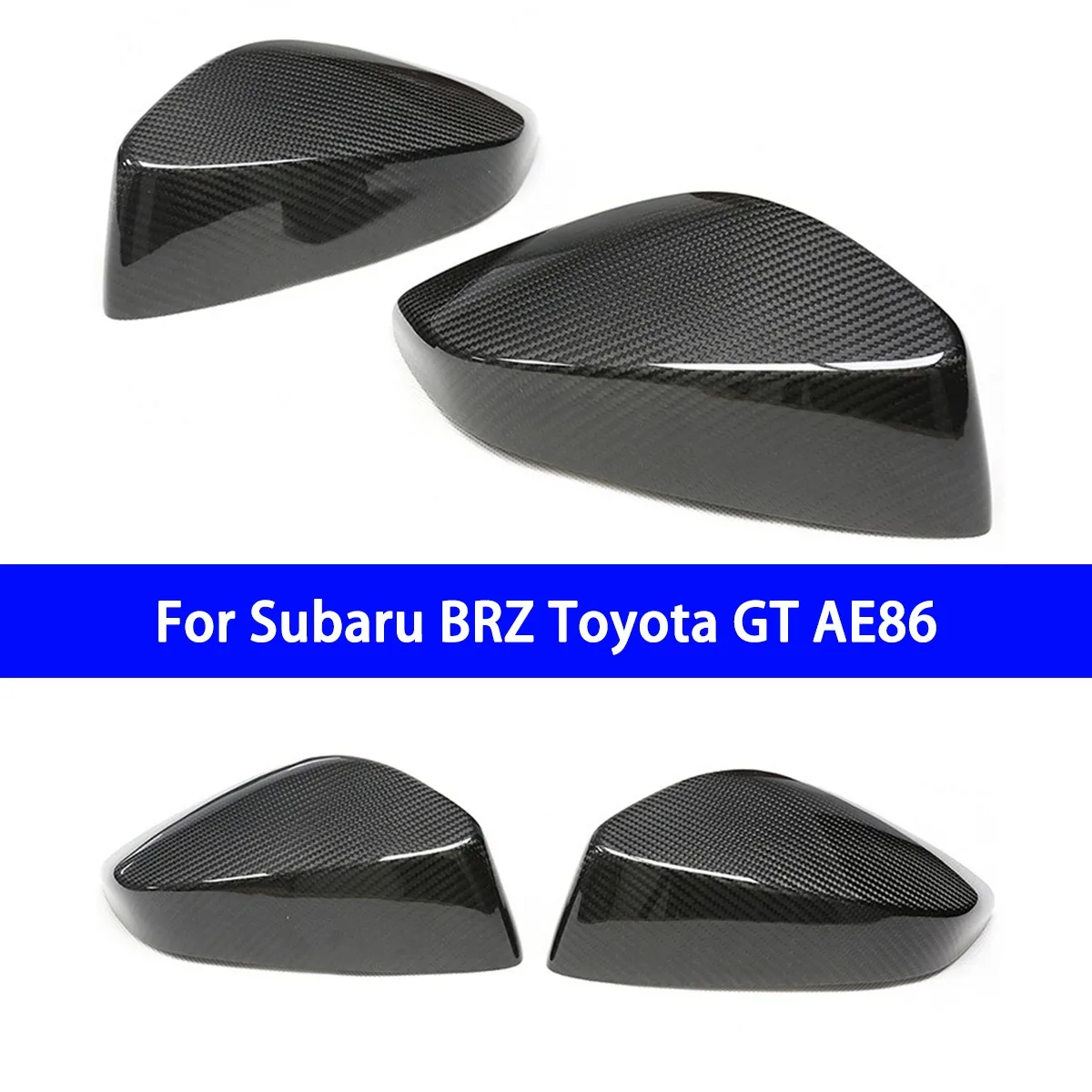 Suitable for Subaru BRZ Toyota GT AE86 Dry Carbon Fiber Sticker Rearview Mirror Housing Cover