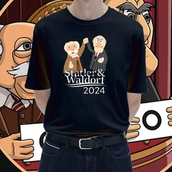 Funny Statler and Waldorf 2024 Tshirt Classic Graphic Men's Tshirts Tops Loose High Quality Cotton O-Neck T-Shirt