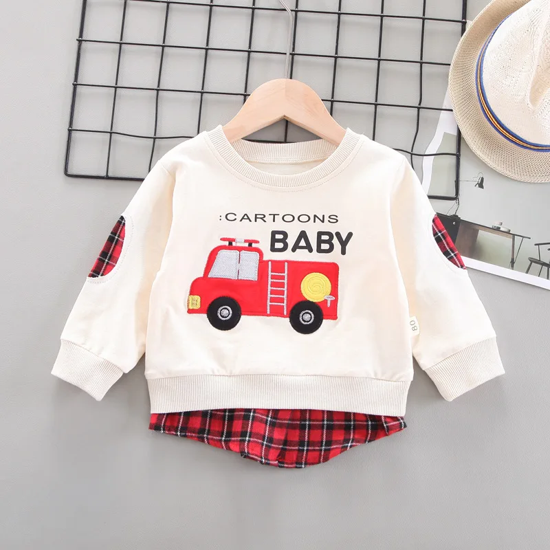 New Autumn Baby Boys Clothes Children Cartoon Long Sleeve T-Shirt Infant Girls Clothing Toddler Casual Costume Kids Sportswear