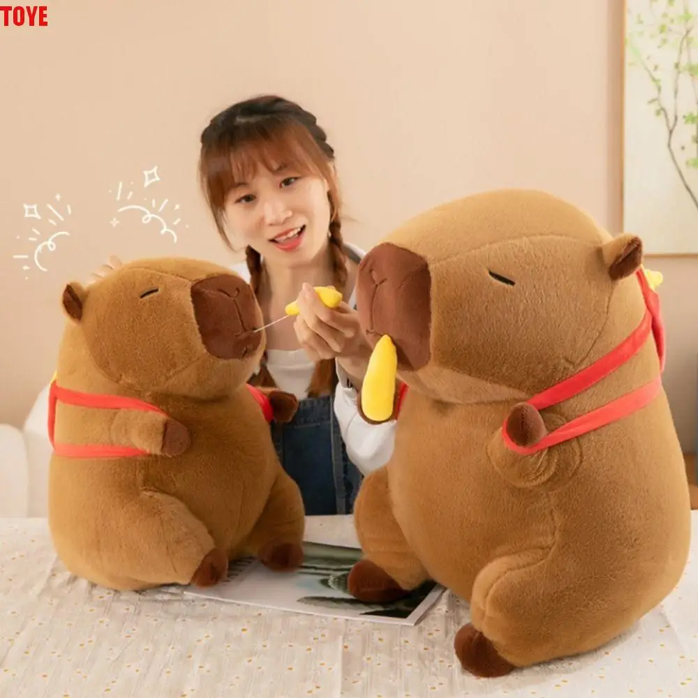 

Simulation French Fries Capybara Plush Toy With Stretchable Cute Doll Capibara Anime Fluffty Toy Cloth Doll 30cm