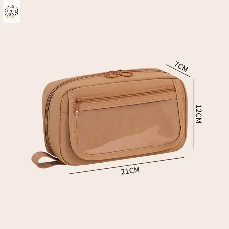 Trousse à crayons de dessin animé mignon multifonctionnel, Capybara, fermeture éclair, évaluation de la papeterie