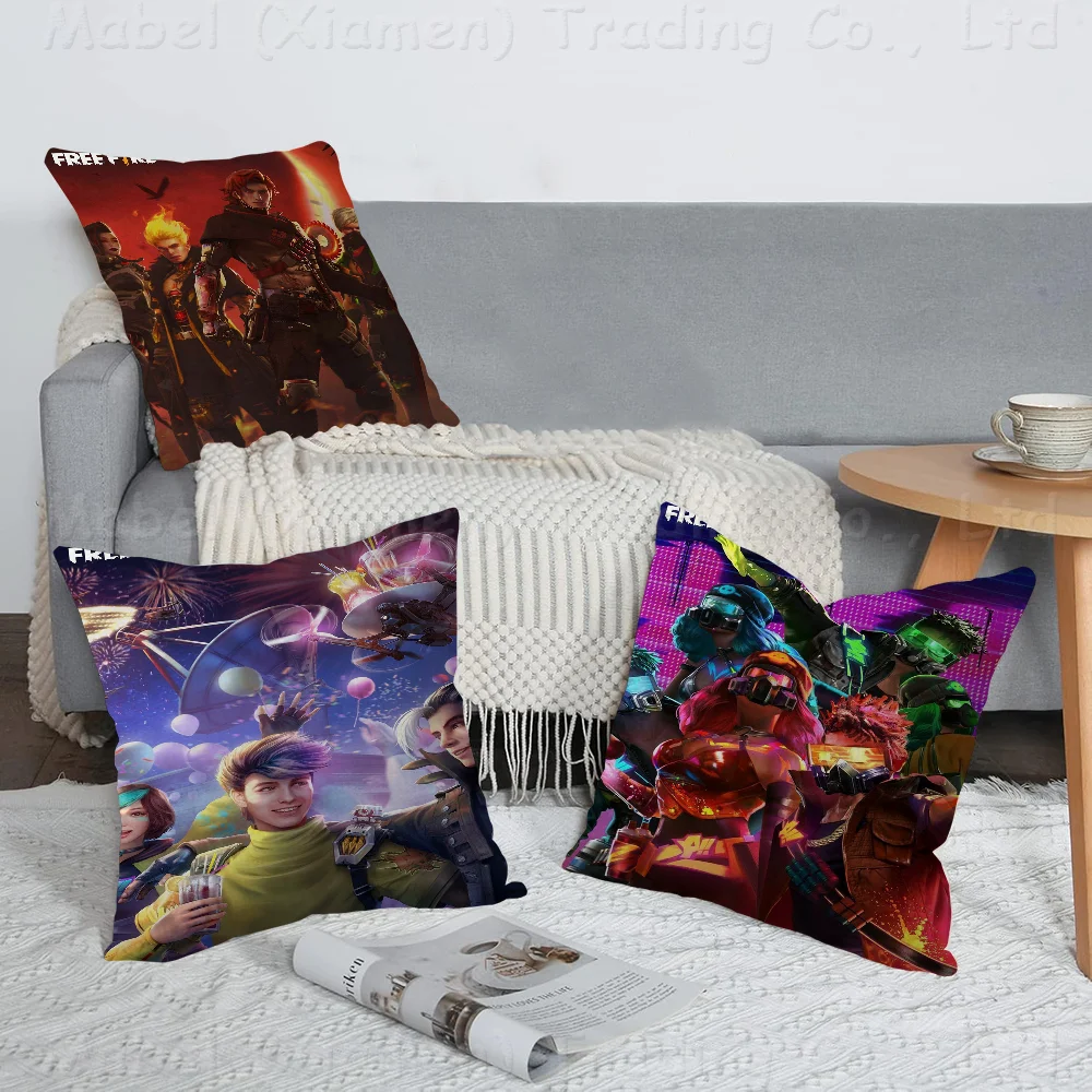 Garena Free Fire Game Pillow Anime Pillow Sofa Bed Head Pillow Cover Cushion Cover 45x45 Cm Fashion