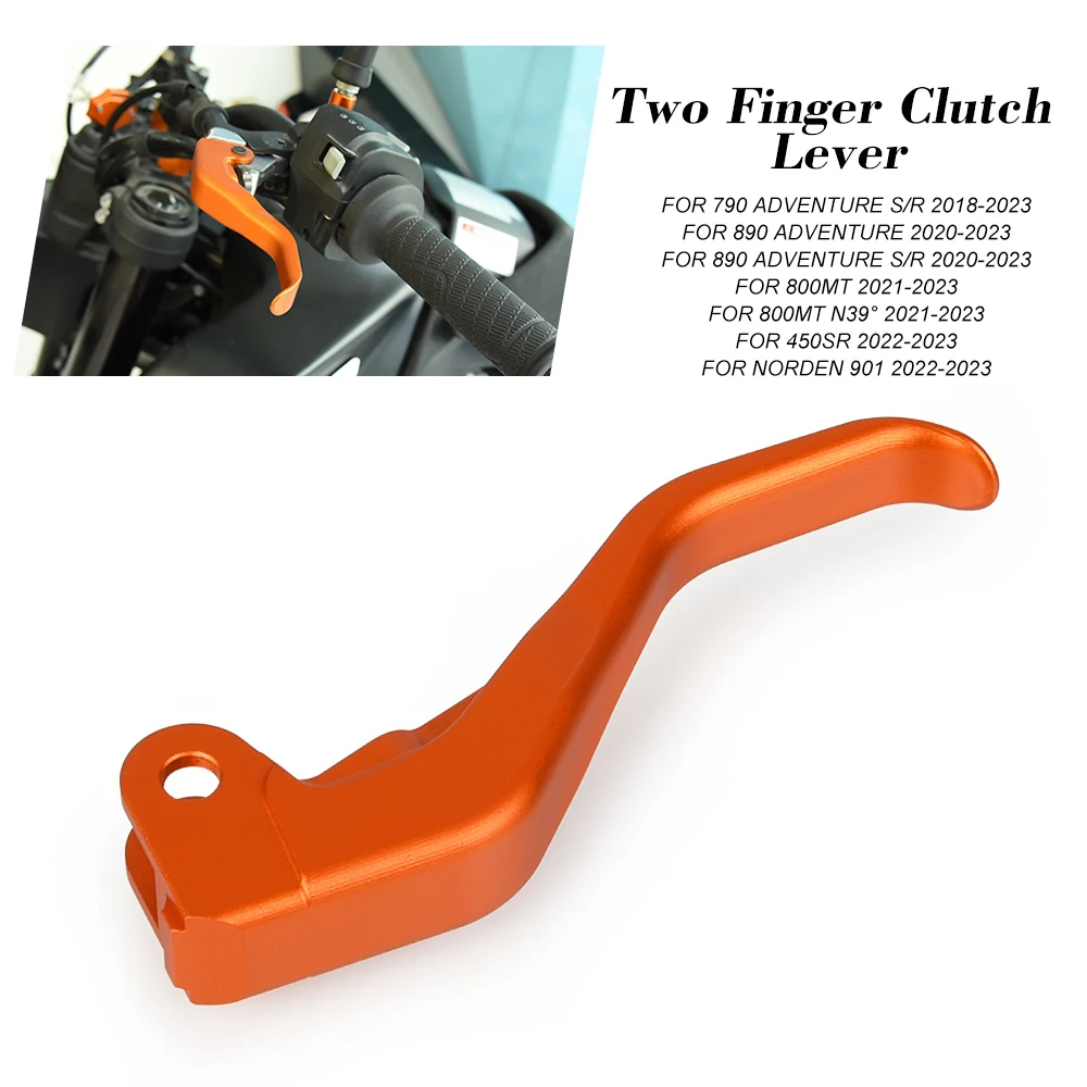 Motorcycle Two finger clutch lever For 790 Adventure adv S/R 890 Adventure 890 Adventure S/R ADV 2018 2019 2020 2021 2022 2023