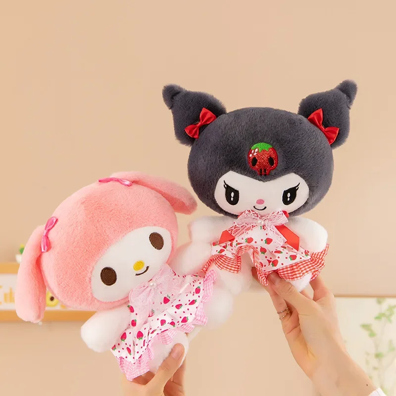 Sanurgente Kuromi My Melody Butter Peluche Oreiller, Kawaii Anime, Chat KT, Cinnamoroll, Jouets en peluche, Décoration d'intérieur, Cadeau d'anniversaire pour les filles, 23cm