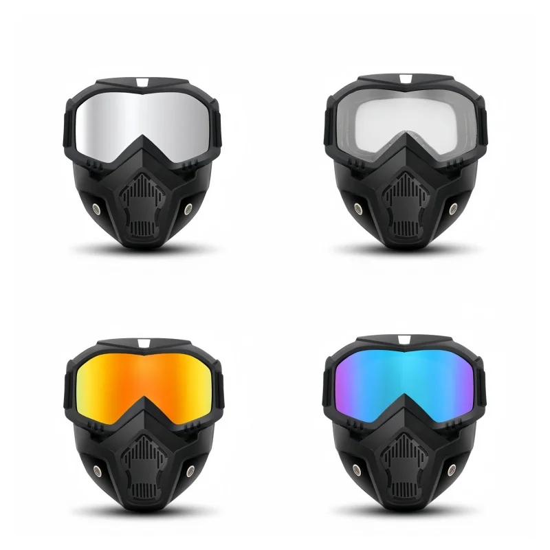

Outdoor Sport Windproof Mask Goggle Motocross Dustproof Men Sunglasses Adjustable Breathable UV Protection Cycling Fishing