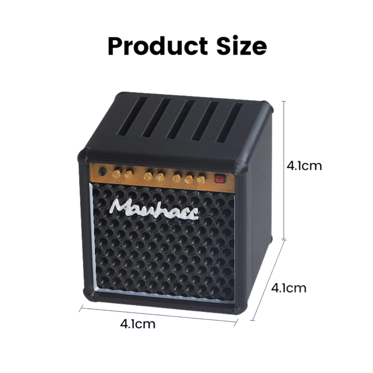 Miwayer Guitar Pick Holder/3D Printed Large-Capacity Portable Amp  Shape Guitar Pick Holder w/5 Slots/for Guitar Accessories view 2