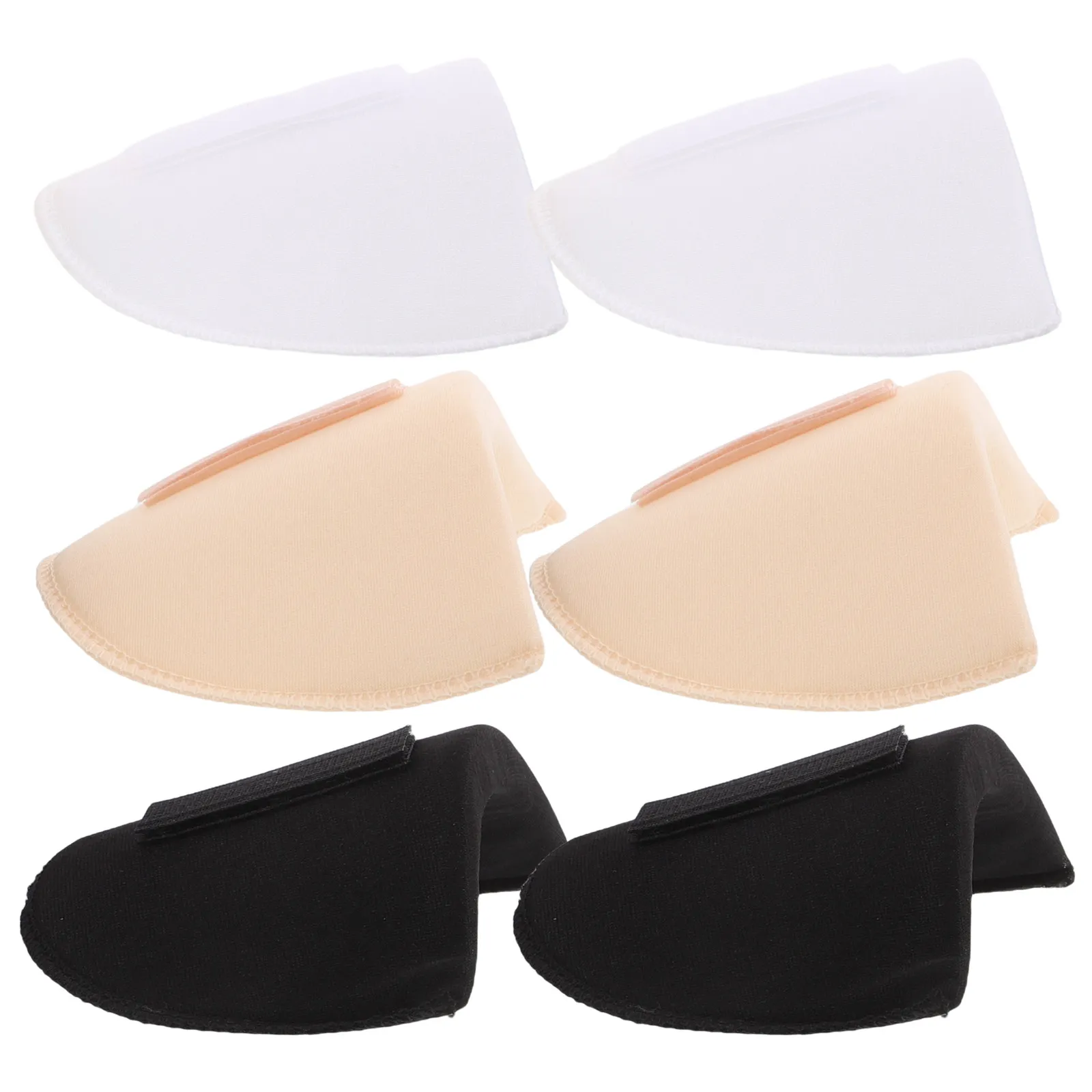 6Pcs Soft Sponge Shoulder Pads Thickened 3D Effect Insert Style Pads for Clothing Dress Suit Jacket Enhancer Comfortable