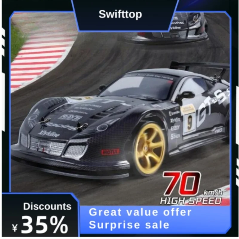 1:10 2.4g 4wd 70 km/h Rc Drift Car Ruote alla deriva Anti-collisione Off-Road Auto ad alta velocità Off Road Race Car Giocattoli per bambini