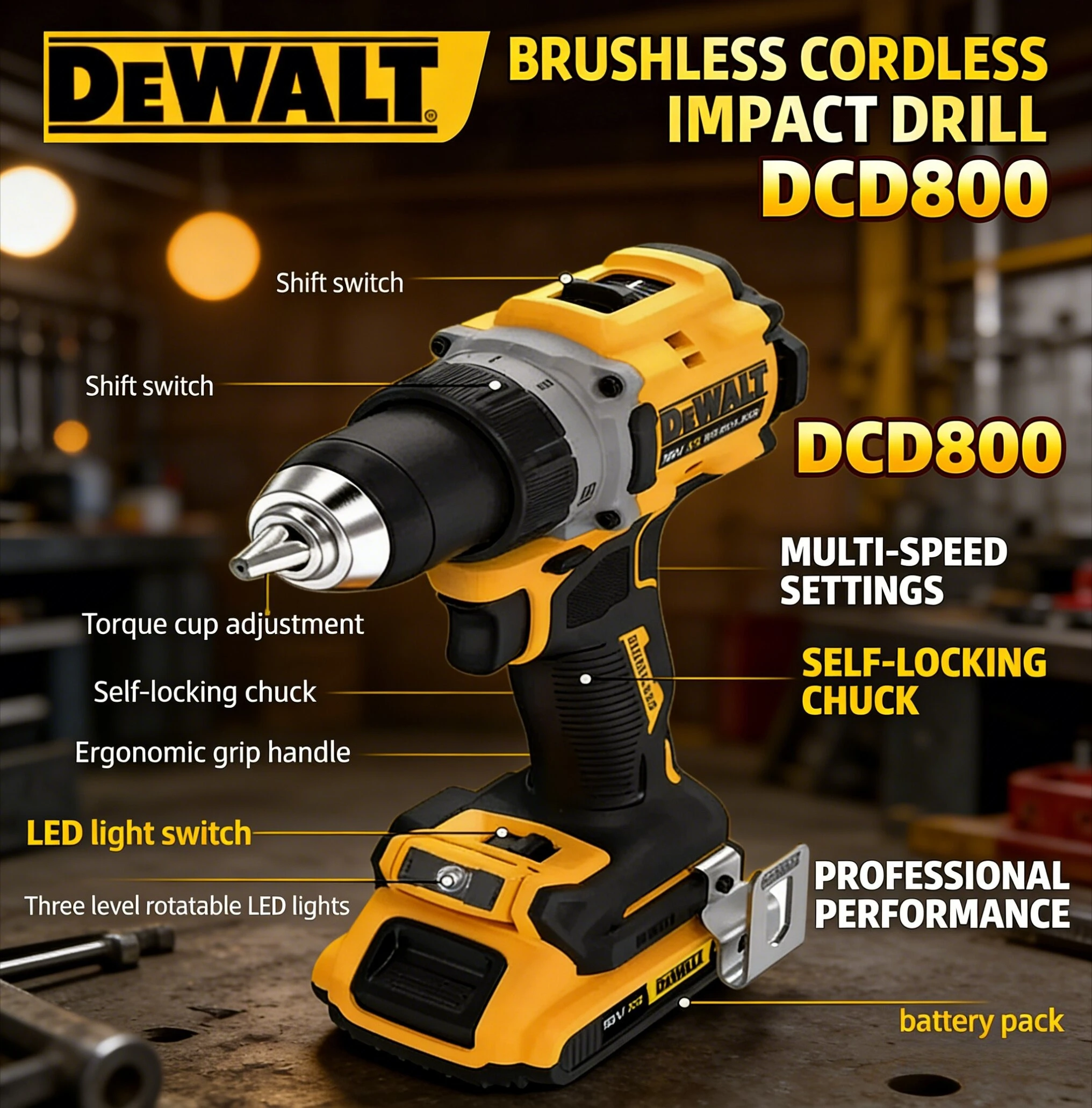 Dewalt 2000RPM DCD8…