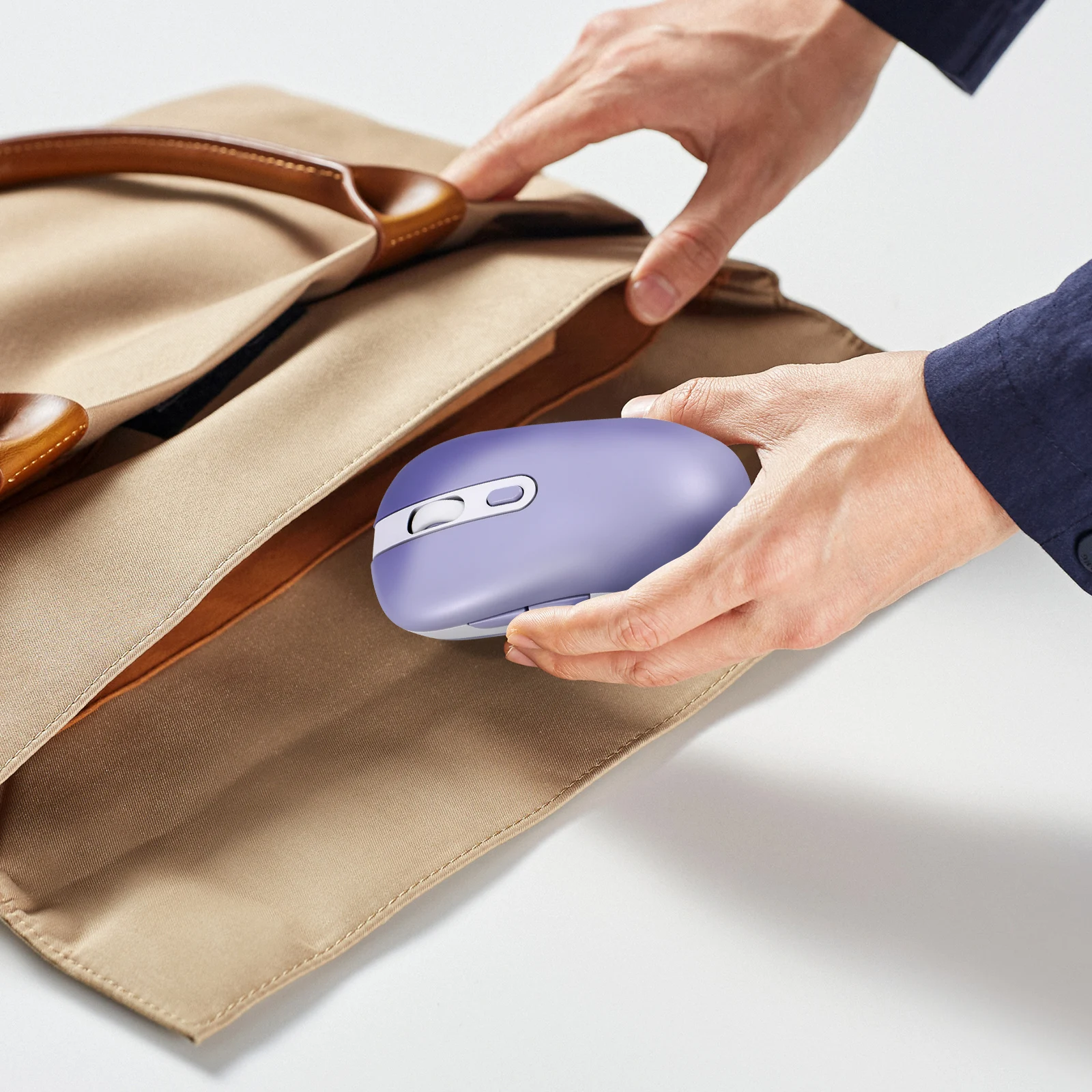 

Charging Mouse Ergonomic with Screen Power Display Portable for Laptop