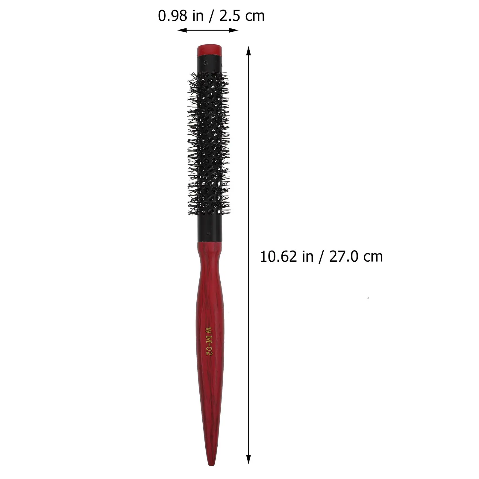 Mini Wood Handle Hair Curling Comb Hair Care Brush Scalp Massage Professional Hairstyling Comb Roller Brush Massage Combs
