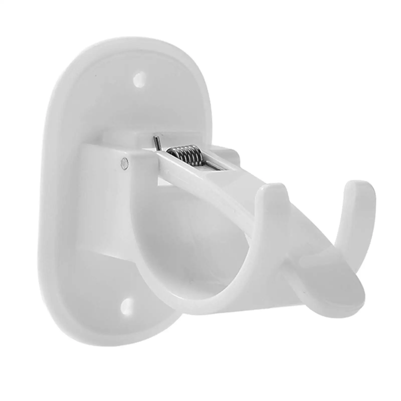 Curtain Rod Holder Hooks No Drill Plastic Premium Curtain Hangers for Home Bedroom Hotel Less Than 1.65inch Curtain Rod Bathroom